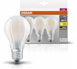 Energiesparlampe im Test: LED Base Classic A Lampe E27-Sockel Star Glass Matt Warmweiß von Osram, Testberichte.de-Note: 1.5 Sehr gut