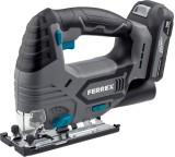 Säge im Test: 20-V-Akku-Pendelhubstichsäge von Aldi / Ferrex, Testberichte.de-Note: ohne Endnote