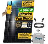 Balkonkraftwerk im Test: 2000 W Balkonkraftwerk (4 x 500 W) von EPP Solar, Testberichte.de-Note: ohne Endnote