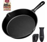 Pfanne im Test: Vorgebrannte Gusseisen-Topfpfanne von Overmont, Testberichte.de-Note: 1.8 Gut