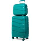 Koffer im Test: Gepäckset 2-teilig Handgepäck Koffer Trolley 56cm + Kosmetikkoffer von Kono Koffer, Testberichte.de-Note: 1.6 Gut