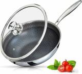 Pfanne im Test: Edelstahl-Wokpfanne mit Deckel von Intignis, Testberichte.de-Note: 1.7 Gut