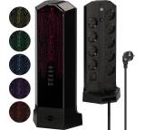 Steckdosen & Zubehör im Test: Gaming Steckdosenturm 9-fach mit USB und RGB Lichtsteuerung von Brennenstuhl, Testberichte.de-Note: ohne Endnote