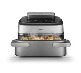 Heißluftfritteuse im Test: Steam Airfryer 5000 Series Megabasket NA565/00 von Philips, Testberichte.de-Note: ohne Endnote