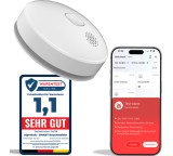 Rauchmelder im Test: Rauchmelder funkvernetzt - mit Smartphone App von Alpenluft, Testberichte.de-Note: ohne Endnote