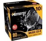 Rohling im Test: Music CD-R 80 min. von Memorex, Testberichte.de-Note: 2.8 Befriedigend