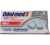 Kaugummi im Test: Samtweiss Zahnpflege-Kaugummi von Odol-med3, Testberichte.de-Note: ohne Endnote