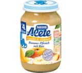 Banane-Pfirsich mit Reis