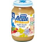 Apfel-Traube mit Reis