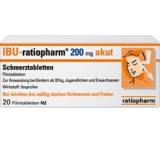 Schmerz- / Fieber-Medikament im Test: IBU-ratiopharm 200mg akut, Schmerztabletten von Ratiopharm, Testberichte.de-Note: ohne Endnote