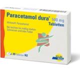 Schmerz- / Fieber-Medikament im Test: Paracetamol dura 500mg Tabletten von Mylan Dura, Testberichte.de-Note: 1.4 Sehr gut