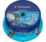 Rohling im Test: CD-R AZO Data Vinyl 700 MB 52x (25er-Spindel) von Verbatim, Testberichte.de-Note: 2.7 Befriedigend