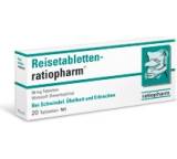 Magen- / Darm-Medikament im Test: Reisetabletten-ratiopharm von Ratiopharm, Testberichte.de-Note: 1.4 Sehr gut