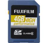 Speicherkarte im Test: SDHC High Performance Class 6 von Fujifilm, Testberichte.de-Note: 2.7 Befriedigend