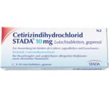 Medikament gegen Allergie im Test: Cetirizindihydrochlorid Stada 10 mg, Lutschtabletten von STADA Arzneimittel, Testberichte.de-Note: ohne Endnote