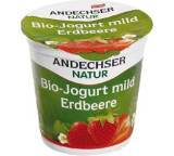 Joghurt im Test: Natur Bio-Joghurt mild Erdbeere von Andechser, Testberichte.de-Note: 4.5 Ausreichend