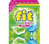 Geschirrspülmittel im Test: Grüne Kraft Alles in 1 von fit, Testberichte.de-Note: 2.5 Gut