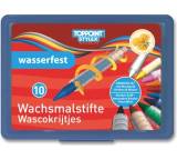 Schreibutensilien im Test: Stylex Wachsmalstifte, wasserfest von TopPoint Schreibwaren, Testberichte.de-Note: 5.0 Mangelhaft