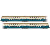 Modelleisenbahn im Test: Rivarossi 4-teiliger Doppelstock-Nahverkehrszug der DR, Bauart DBv, Ausführung der S-Bahn Rostock mit Steuerabteil von Hornby, Testberichte.de-Note: 1.0 Sehr gut