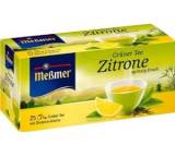 Tee im Test: Grüner Tee Zitrone, Beutel von Meßmer, Testberichte.de-Note: 4.0 Ausreichend