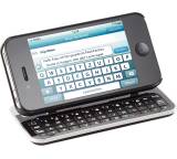 Handy-Tasche im Test: Keyboard-Case für iPhone 4/4S, beleuchtet, neigbar von Callstel, Testberichte.de-Note: ohne Endnote