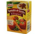 Sauce im Test: Tomato al Gusto Bolognese von Knorr, Testberichte.de-Note: 2.3 Gut