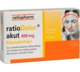 Schmerz- / Fieber-Medikament im Test: ratioDolor akut 400 mg Filmtabletten von Ratiopharm, Testberichte.de-Note: ohne Endnote
