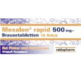 Schmerz- / Fieber-Medikament im Test: Mexalen rapid 500 mg Brausetabletten von Ratiopharm, Testberichte.de-Note: ohne Endnote