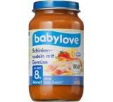 Babynahrung im Test: Schinkennudeln mit Gemüse von dm / Babylove, Testberichte.de-Note: 3.0 Befriedigend
