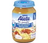 Babynahrung im Test: für Genießer Pasta mit Schinken-Rahmgemüse von Alete bewusst, Testberichte.de-Note: 4.0 Ausreichend