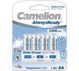 Akku im Test: AlwaysReady 2300 mAh (AA) von Camelion, Testberichte.de-Note: ohne Endnote