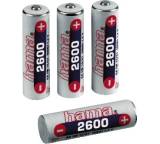 Akku im Test: NiMH Akku AA Mignon 2600 mAh von Hama, Testberichte.de-Note: ohne Endnote