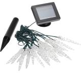 Weihnachtsbeleuchtung im Test: Solar-Lichterkette Eiszapfen von Heitronic, Testberichte.de-Note: 2.2 Gut