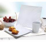 Melamin Geschirrset White Wave