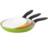 Pfanne im Test: 04346 Pfannen-Set Keramik Sommerfarben 3-teilig von Bratmaxx, Testberichte.de-Note: 2.6 Befriedigend