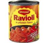 Ravioli in pikanter Soße