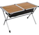 Alu-Rolltisch Bambus