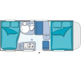 Wohnmobil im Test: Flash 01 2.2 TDCi 6-Gang manuell (92 kW) von Chausson, Testberichte.de-Note: ohne Endnote