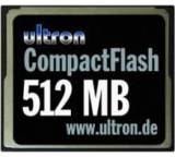 Speicherkarte im Test: Compact-Flash-Karte von Ultron, Testberichte.de-Note: 3.0 Befriedigend
