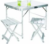 Koffertisch mit 2 Hockern