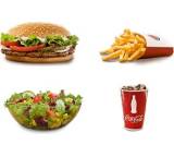 Menü: Whopper, King Pommes, Delight Salad, Cola