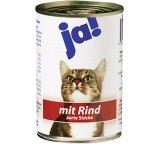 Katzenfutter im Test: Zarte Stücke mit Rind von Rewe / Ja!, Testberichte.de-Note: 3.5 Befriedigend