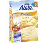 Babynahrung im Test: Milchbrei Grießbrei von Alete bewusst, Testberichte.de-Note: 4.0 Ausreichend
