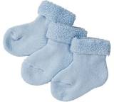 Erstlings-Söckchen 3x hellblau, 098.125.039