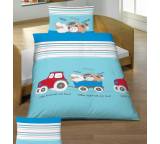 Renforcé-Bettwäsche Friends, blau, 098.144.762