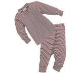 Schlafanzug mohnrot/weiß