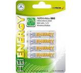 Akku im Test: NiMH-Akku Ready to use (AAA) von Heitech, Testberichte.de-Note: 1.5 Sehr gut