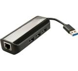 USB-Hub im Test: USB 3.0 Hub & Gigabit-Ethernet-Adapter (43122) von Lindy, Testberichte.de-Note: ohne Endnote