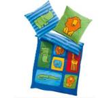 Kinder-Bettwäsche Zootiere, blau