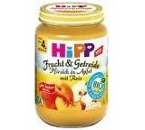 Pfirsich in Apfel mit Reis